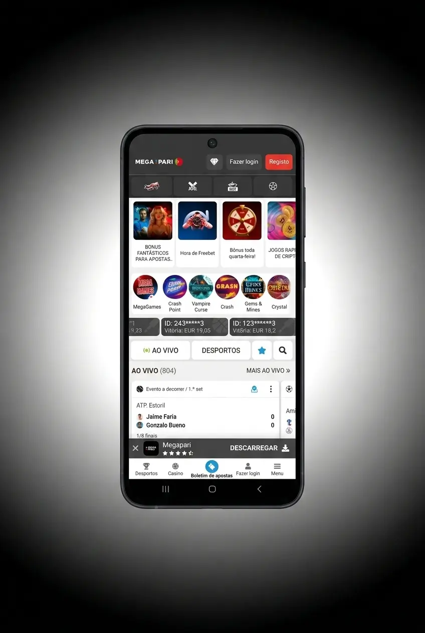 Passos para baixar e instalar o app MegaPari APK no Android a partir do site oficial