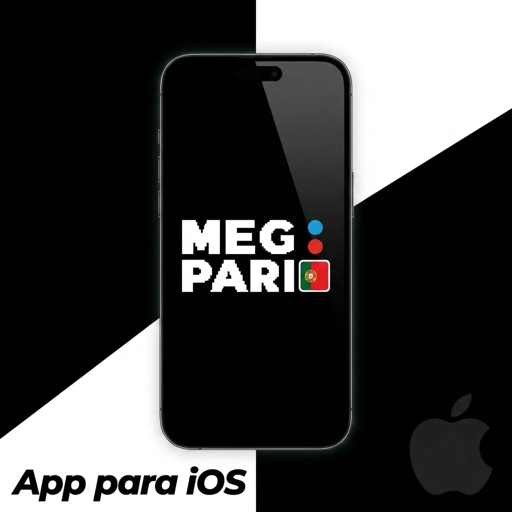 App MegaPari para iOS instalada em iPhone, compatível com iOS 12.0 ou superior